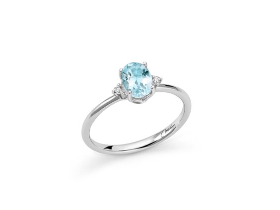 Anello Miluna Donna GEMMA DEL CIELO 375 OLD in Oro Diamante LID3750X - LID3750X